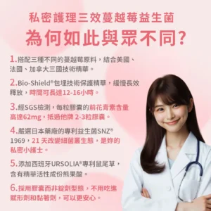 蔓越莓益生菌私密呵護三效(30顆/袋)