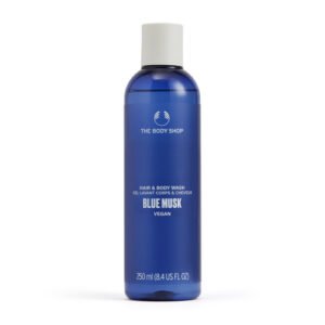 THE BODY SHOP-湛藍麝香頭髮&身體清潔露-250ML