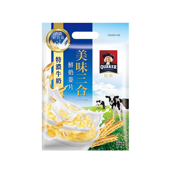 桂格 特濃牛奶三合一麥片