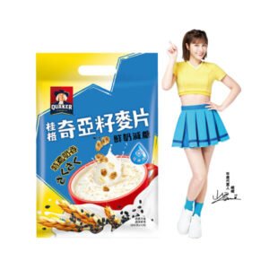 桂格奇亞籽麥片-特濃鮮奶減糖共10包(素食可)