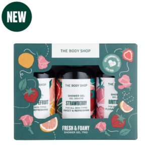 美體小舖AYR三小福果香沐浴原裝禮盒-THE BODY SHOP