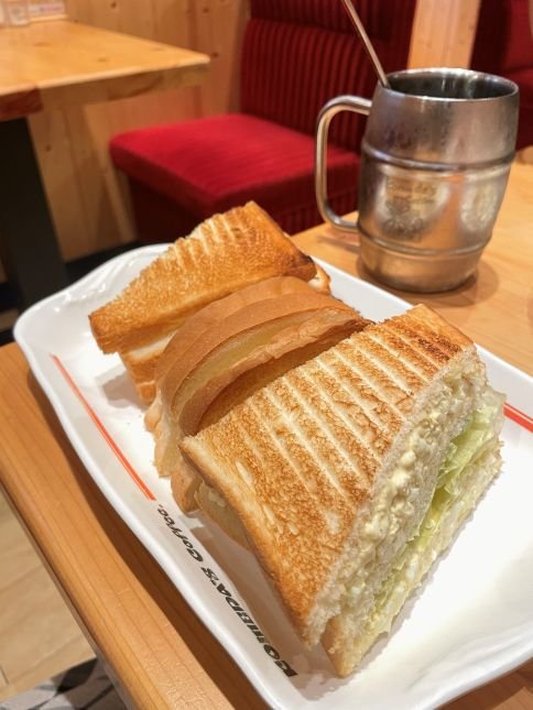 台中客美多咖啡 Komeda’s Coffee 公益店餐點雞蛋沙拉烤土司