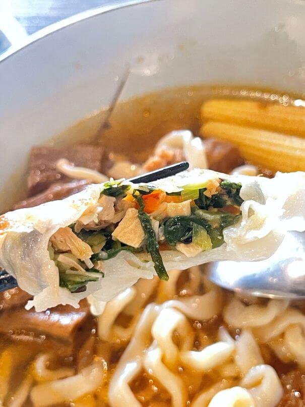 台中北區素食推薦｜茅廬之味：冰花煎餃超驚豔，紅燒湯麵、滷味都好吃！